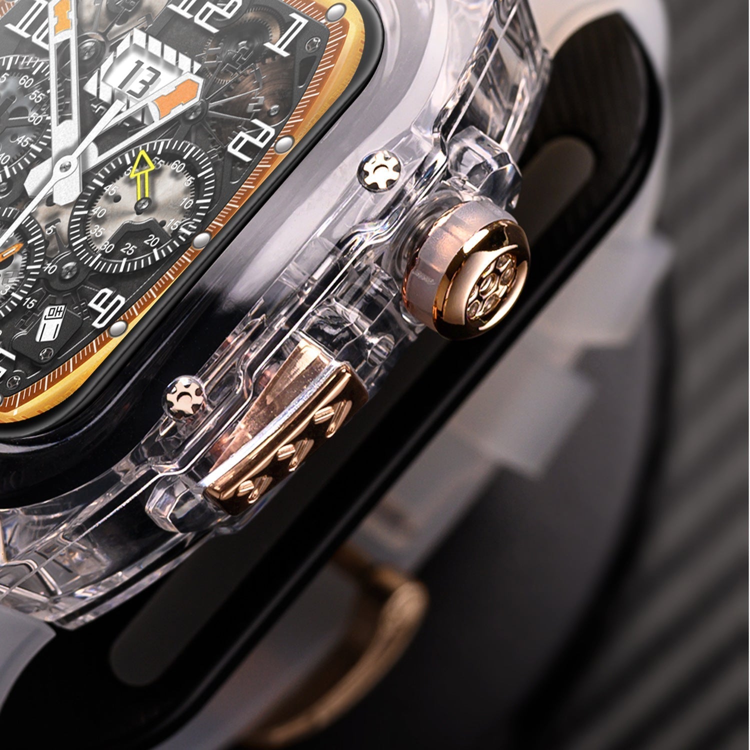 Luxury Case Strap For Apple Watch Series 44/45/49 mm - Mycasety Mycasety