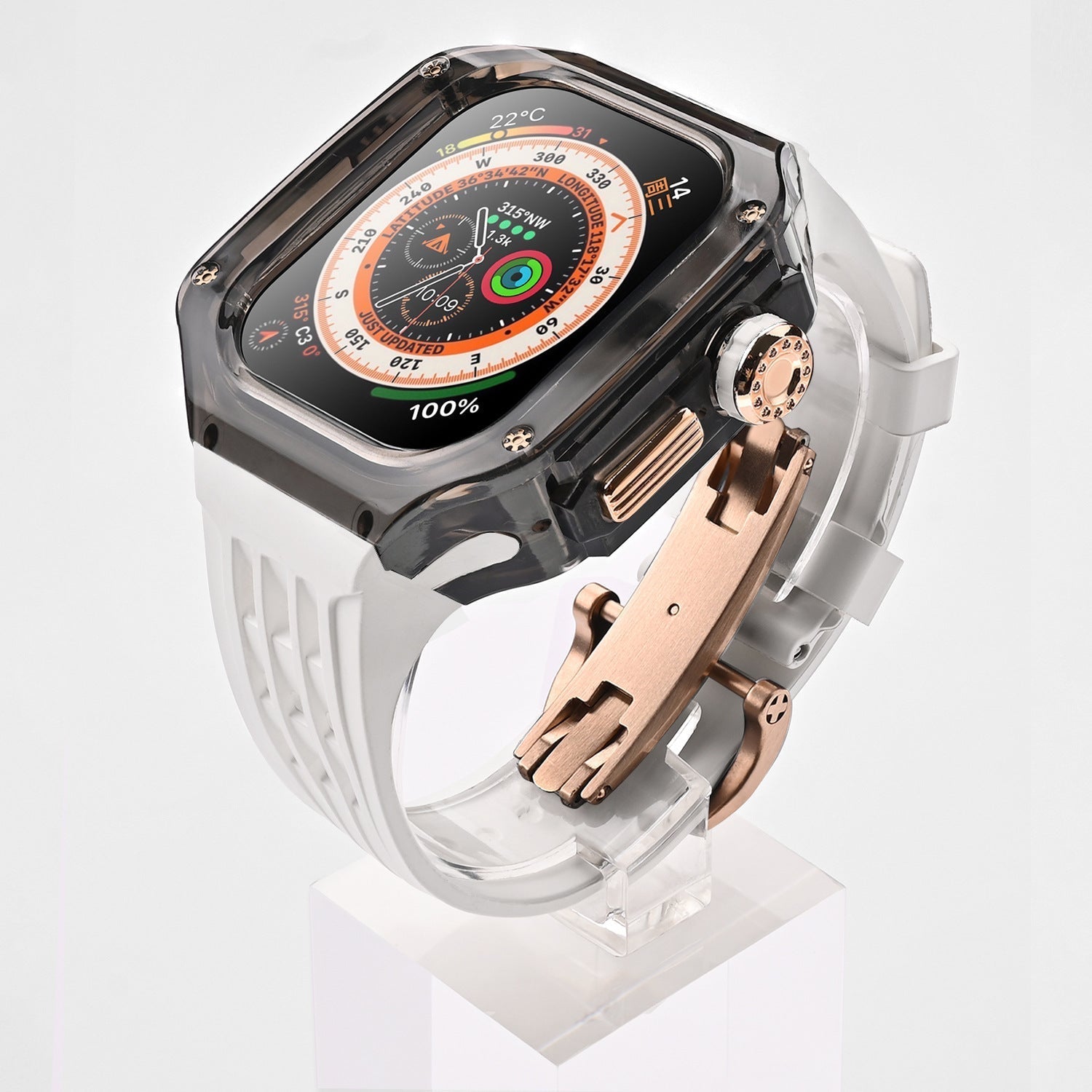 Luxury Case Strap For Apple Watch Series 44/45/49 mm - Mycasety Mycasety