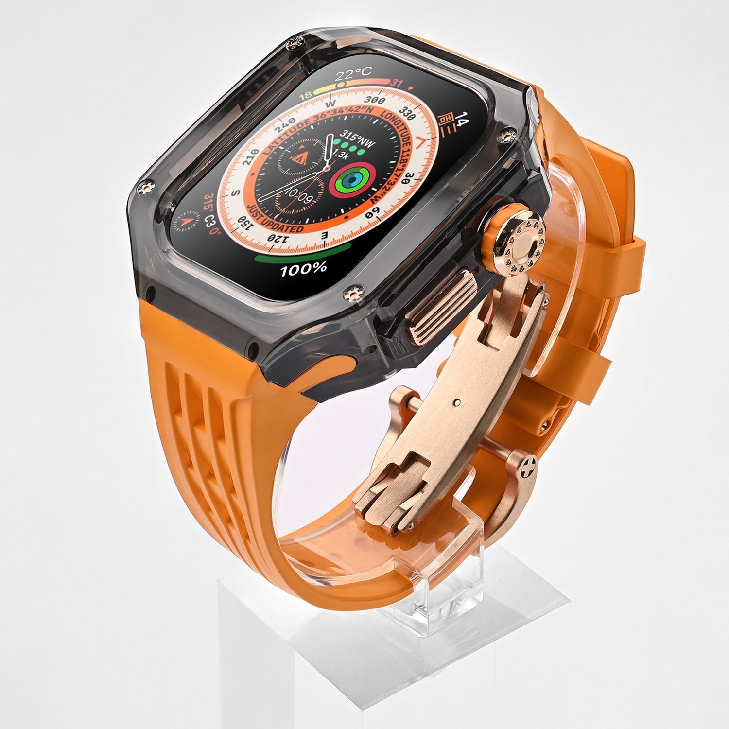 Luxury Case Strap For Apple Watch Series 44/45/49 mm - Mycasety Mycasety