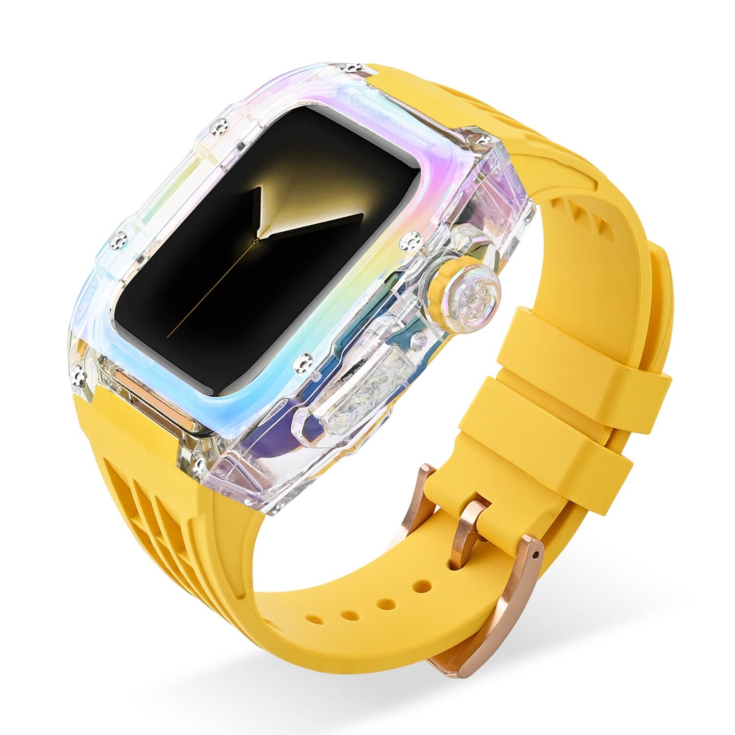Luxury Case Strap For Apple Watch Series 44/45 mm - Mycasety Mycasety