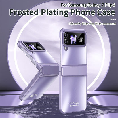 Newest Frosted Plating Phone Case For Samsung Galaxy Z Flip3 Flip4 5G