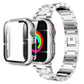 Newest Rhinestones-set Stainless Steel Metal Link Band For Apple Watch