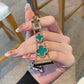 Newest Rhinestones-set Lucky Clover Stainless Steel Metal Link Band For Apple Watch