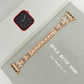 Stylish Shamrock Metal Rhinestones Band For Apple Watch
