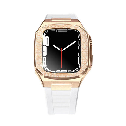 Luxury Metal Case Strap For Apple Watch Series