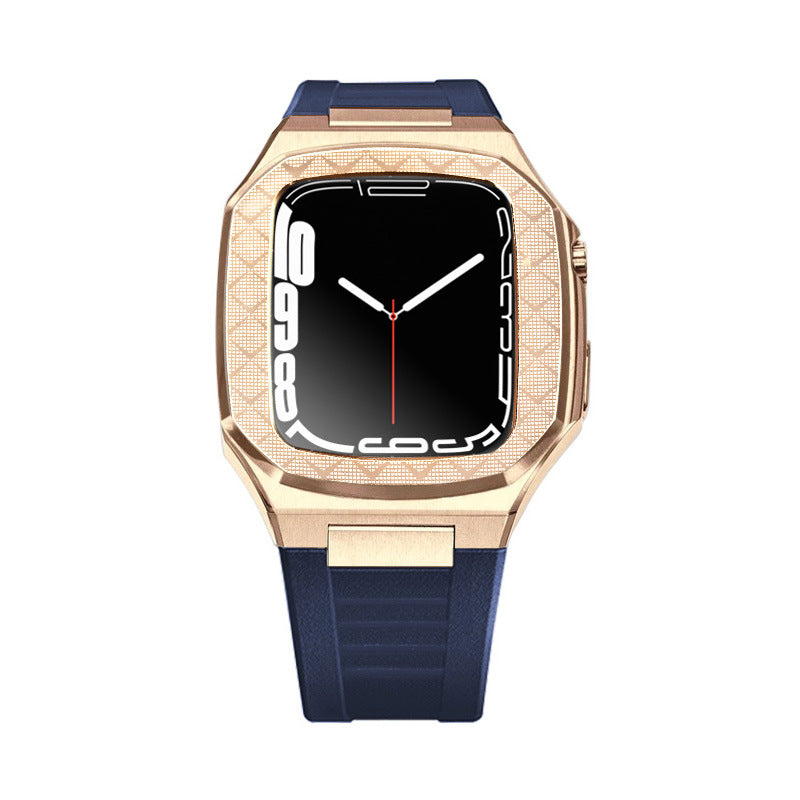 Luxury Metal Case Strap For Apple Watch Series