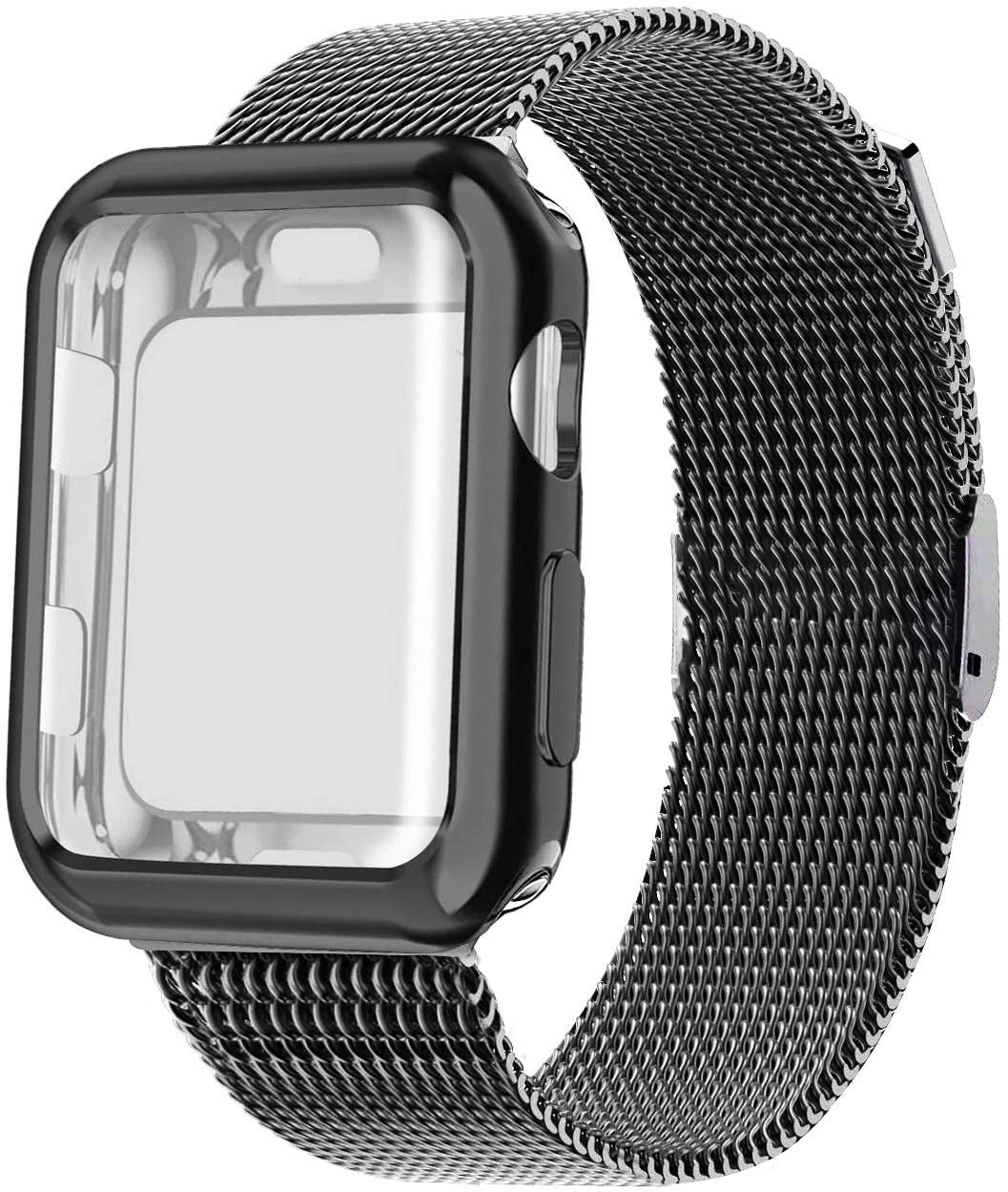 Luxury Metal Case Strap For Apple Watch Series 38/40/41/42/44/45 mm