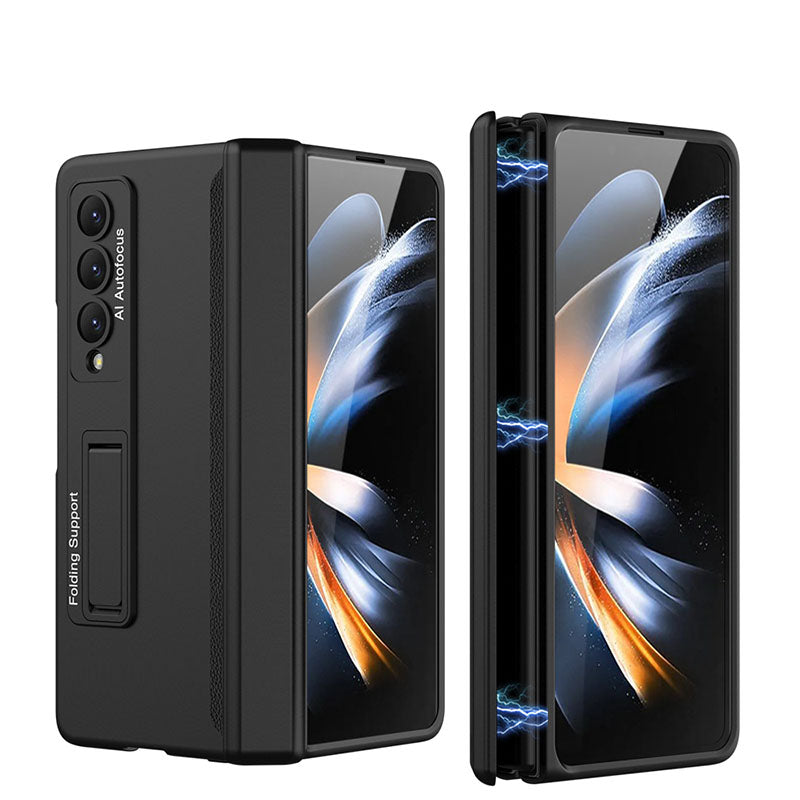 Magnetic Hinge Stand All-included Case With Back Screen Protector For Samsung Galaxy Z Fold5 Fold4 Fold3 5G