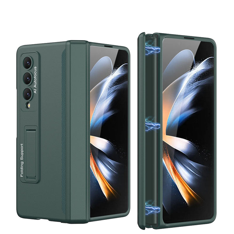 Magnetic Hinge Stand All-included Case With Back Screen Protector For Samsung Galaxy Z Fold5 Fold4 Fold3 5G