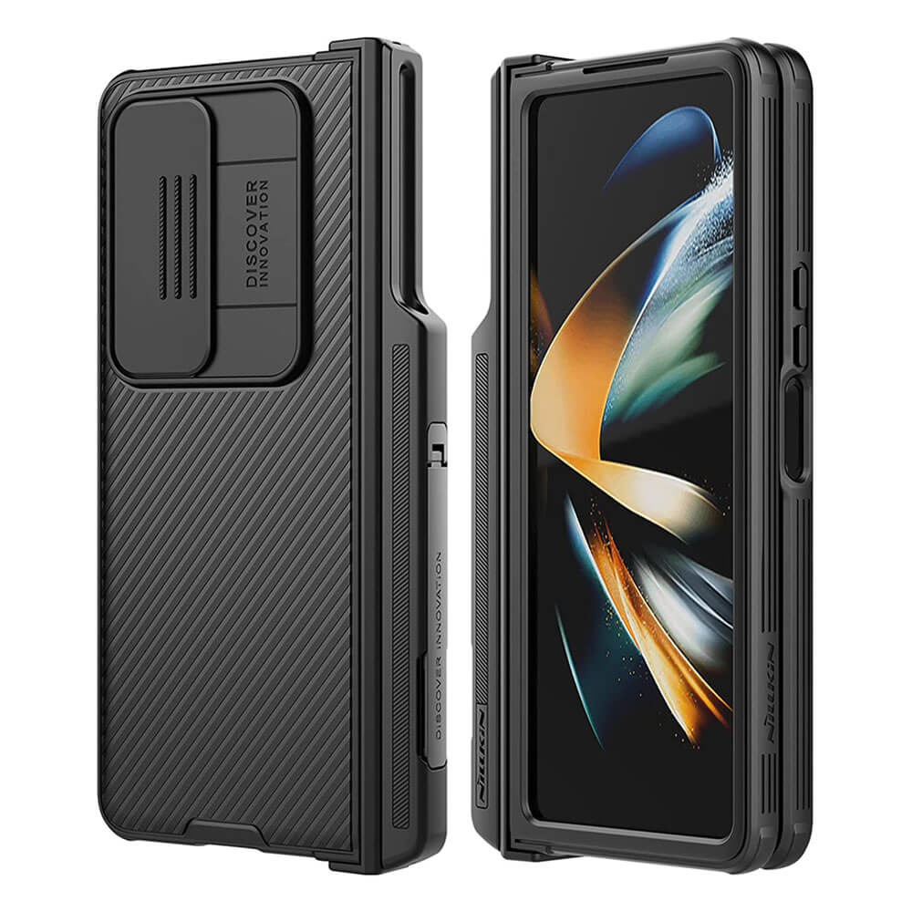 Samsung Galaxy Z Fold 4 5G CamShield Holder Case with S Pen Slot - GiftJupiter