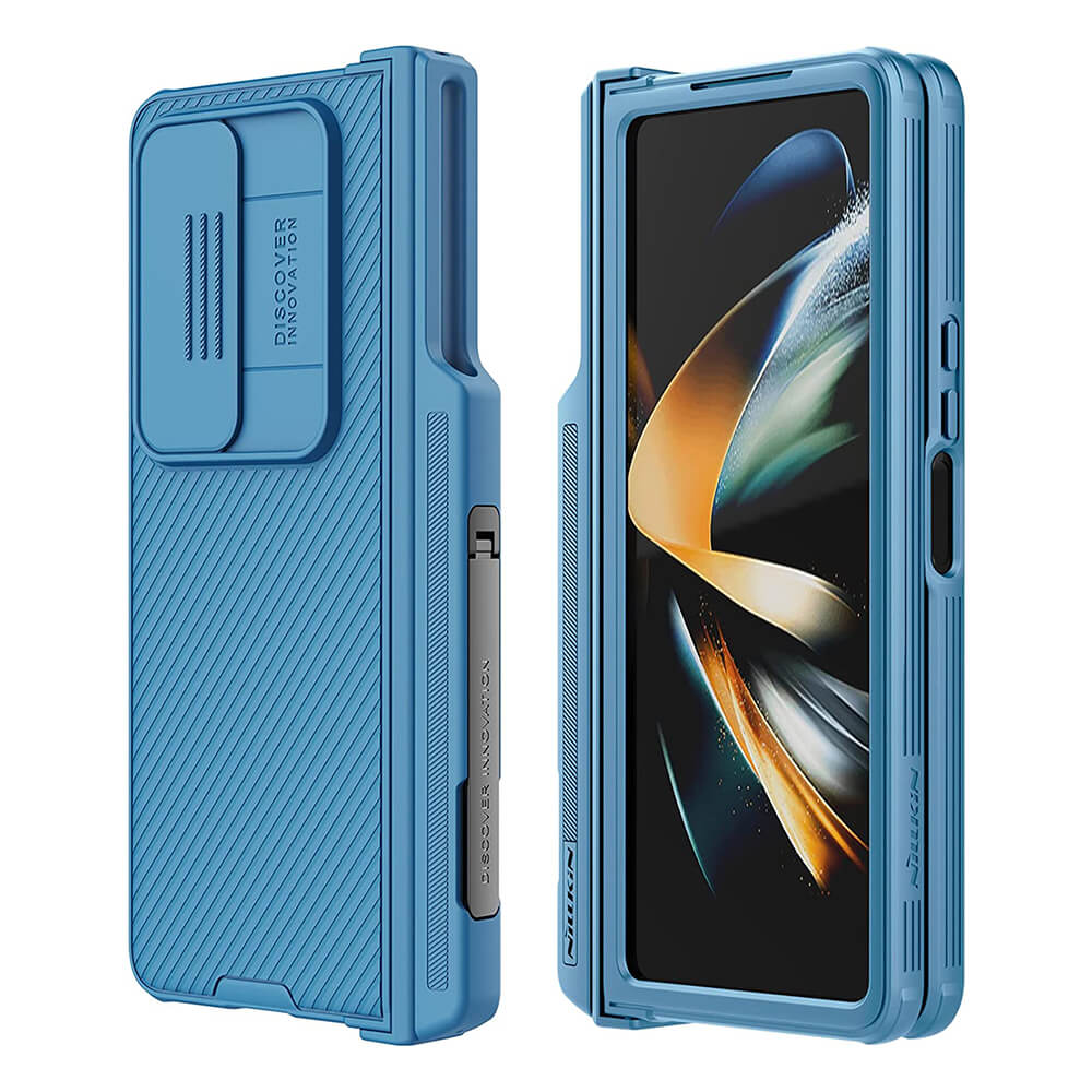 Samsung Galaxy Z Fold 4 5G CamShield Holder Case with S Pen Slot - GiftJupiter