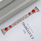 Newest Rhinestones-set Lucky Clover Stainless Steel Metal Link Band For Apple Watch